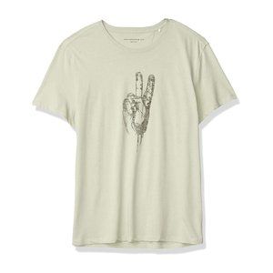 John Varvatos Peace Hand Sign T-Shirt Green Mist